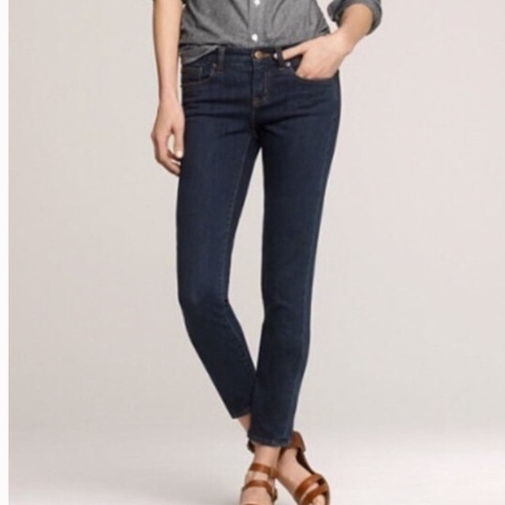J.Crew Factory Stretch Medium Wash Cropped Jeans